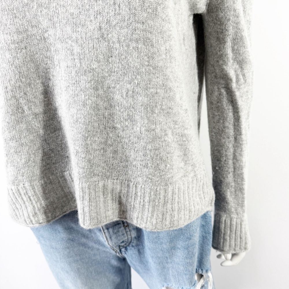 Jenni Kayne Gray Sweater Size M Long Sleeve Wool Cashmere Knit Casual Preppy - Picture 4 of 9